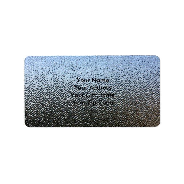 Arkitektur, texturerat glas adressetikett (Framsidan)