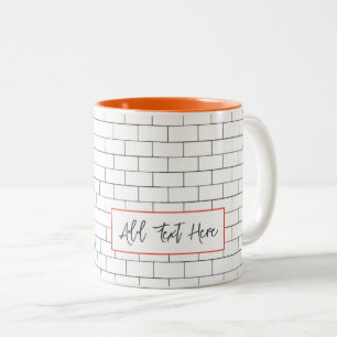 Arkitektur Tunnelbanan Tile Modern Classic Text Två-Tonad Mugg