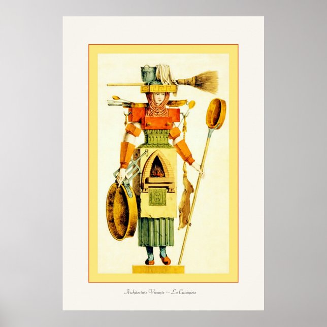 Arkitektur Vivante ~ La Cuisiniere Poster (Framsidan)