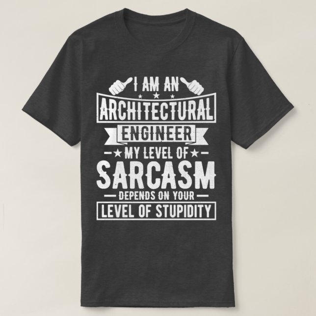 Arkitekturarkitektur i Ingenjör T Shirt (Design framsida)