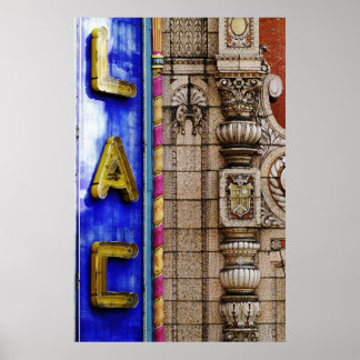 Arkitekturdetalj: Palace Theater Marquee Poster