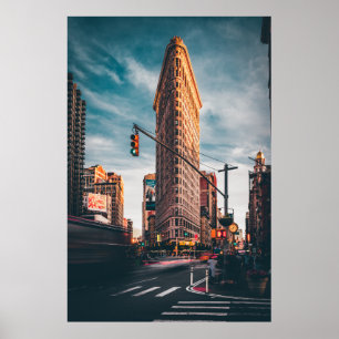 ARKITEKTURELL FOTOGRAFI HOT BROWN BYGGNAD POSTER