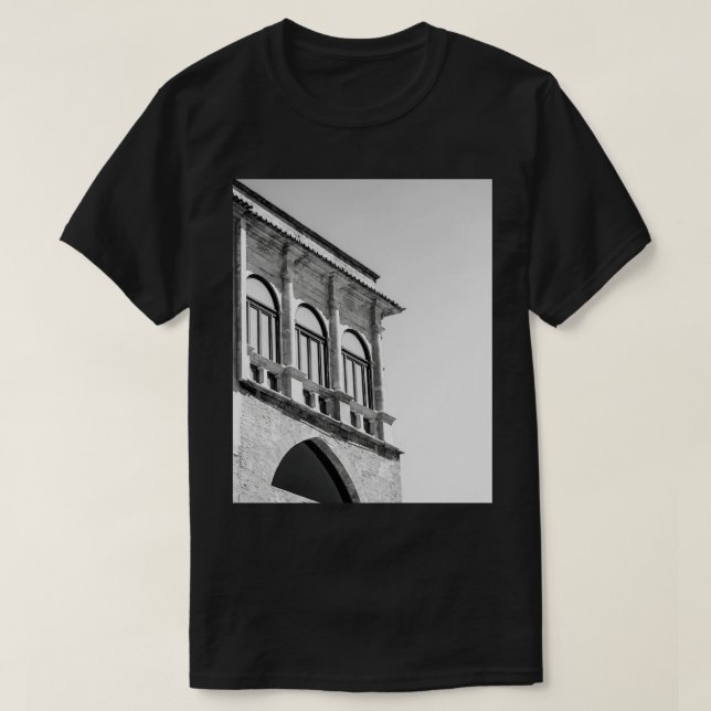 Arkitekturella fasad t shirt (Design framsida)