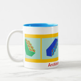 "Arkitekturgrunderna mugg för kvarter för leksak