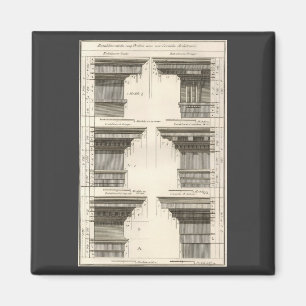 Arkitekturorder, Vintage Entablåures Magnet