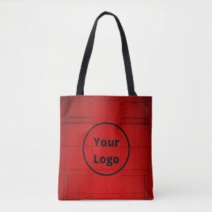 arkitektursteg för röd abstrakt för anpassningsbar tygkasse
