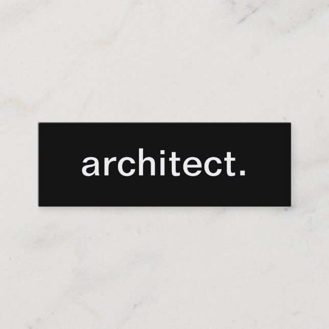 Arkitektvisitkort Mini Visitkort (Framsida)