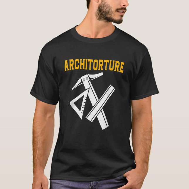 ArkitTortyr Arkitect Funny Architecture Studenter T Shirt (Framsida)