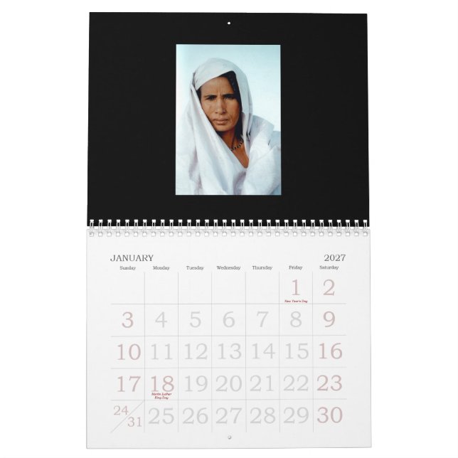 Arkiv2009 AZCA-ansikten av den Sahel kalendern Kalender (Jan 2027)