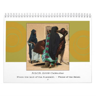 Arkiv2009 AZCA-ansikten av den Sahel kalendern Kalender