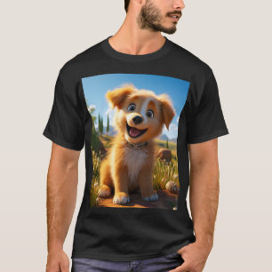 Arkiv - Gul lab återgivningspuppy T Shirt