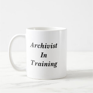 Arkivarie i utbildningsmugg kaffemugg
