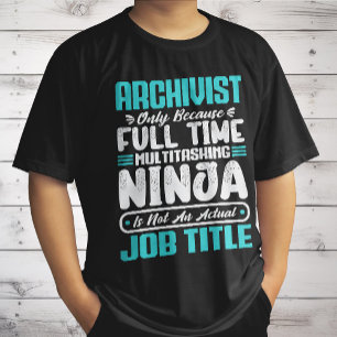 Arkivarie Roligt jobb yrke karriär arkivarier T Shirt