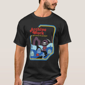 Arkivera hårt arbete på Graveyard Grim Rea T Shirt