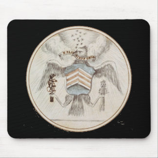 Arkivera presidents- förseglar skissar musmatta