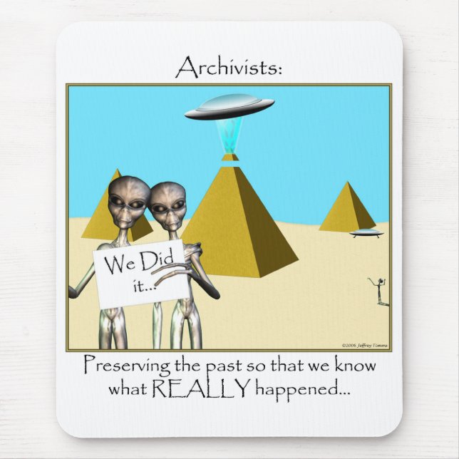 Arkivister - Bevara det förflutna (Utomjordingar) Musmatta (Framsidan)