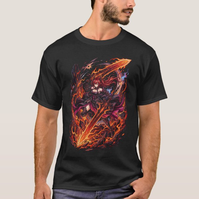 Arknights Endfield Laevatein Qingming Svärd Tyst T Shirt (Framsida)