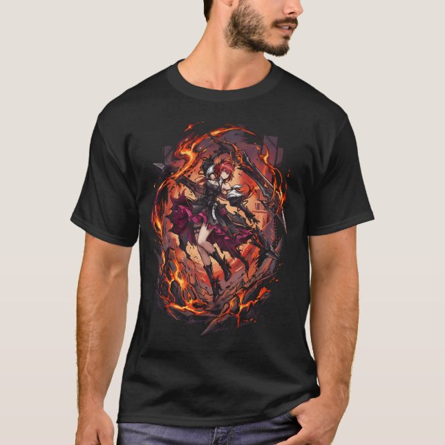 Arknights Endfield Laevatein Upplyst sinne Krim T Shirt (Framsida)