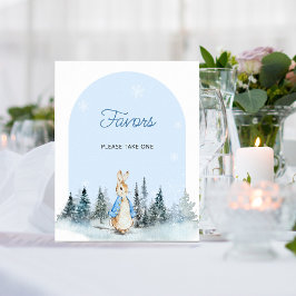 Arktecken för Winter Rabbit Favors Poster