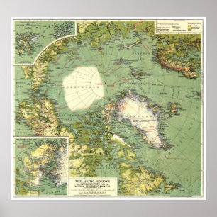 "Arktis: 1925 - De arktiska regionerna ... Poster