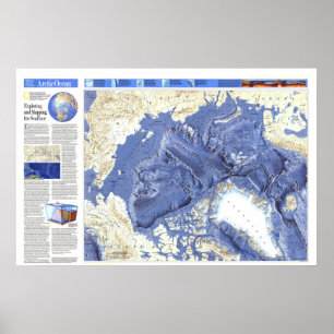 " Arktis: 1990/i dag - Golv karta... Poster