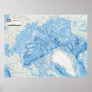 "Arktis: 2005/i dag - OCEAN GOLV karta ... Poster