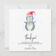 Arktis söt Penguin tack för att du duschade barn