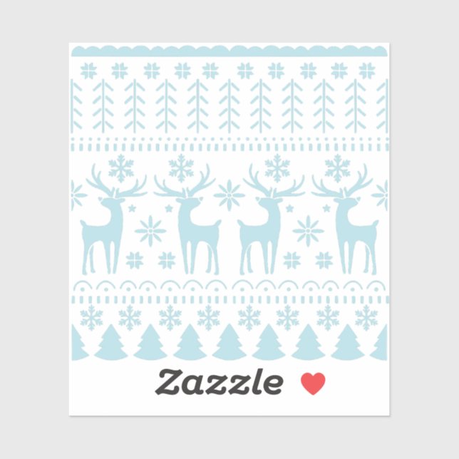 Arktisk blåa folkkonsthändelse tema klistermärken (Ark)