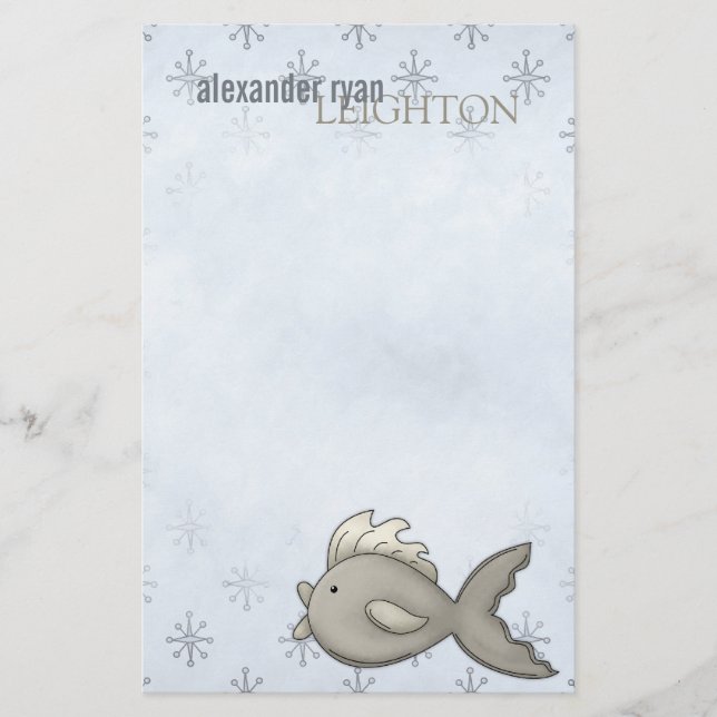 Arktisk fisk •, Brevpapper (Framsida)
