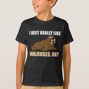 Arktisk för kärlek för Zoo för valrossgåva dj T Shirt