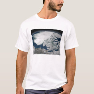 Arktisk havsis ovanför Nordamerika Tee Shirt