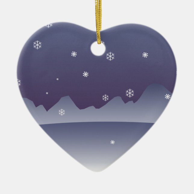 Arktisk Julgransprydnad Keramik (Framsidan)