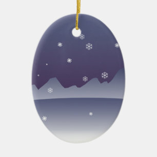 Arktisk Julgransprydnad Keramik