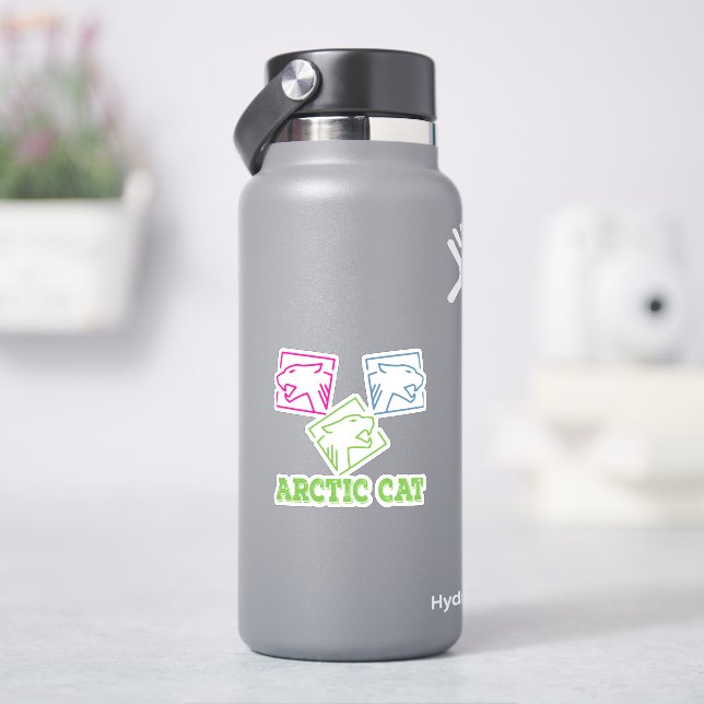 Arktisk katt klistermärken (HydroFlask)