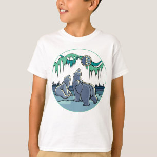 Arktisk konst Barn T-shirt Polar Bear Barn Shirts