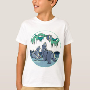 Arktisk konst Barn T-shirt Polar Bear Barn Shirts