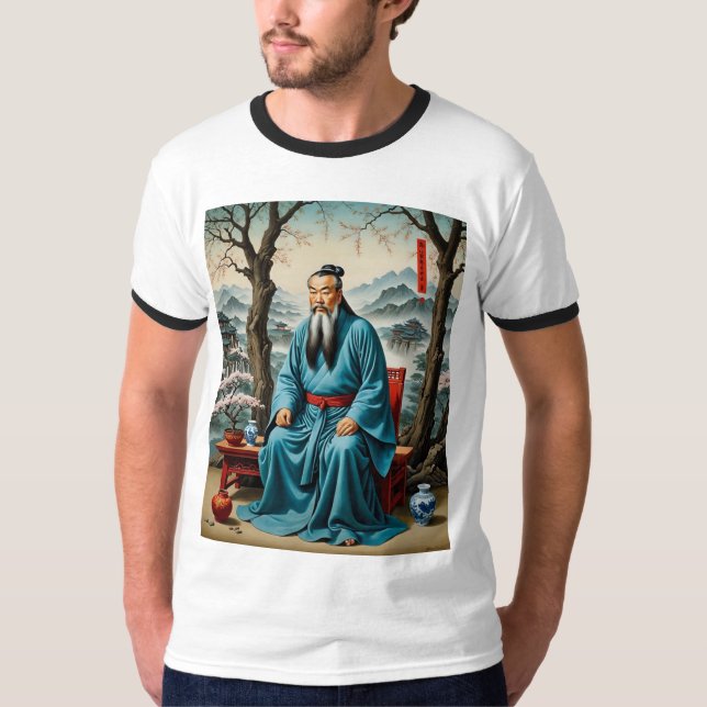 Arktisk konst för sage Mountain Wisdom Art T Shirt (Framsida)