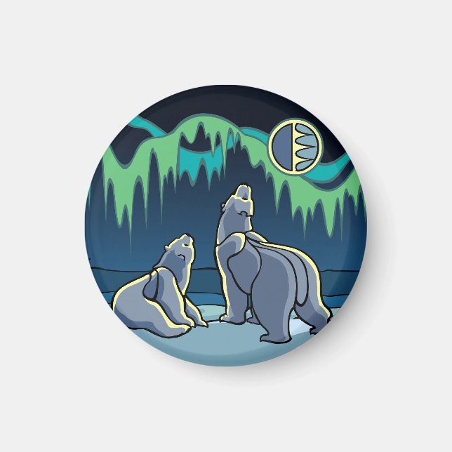 Arktisk konsthantverk - Polar, konsthantverk Magnet (Framsidan)