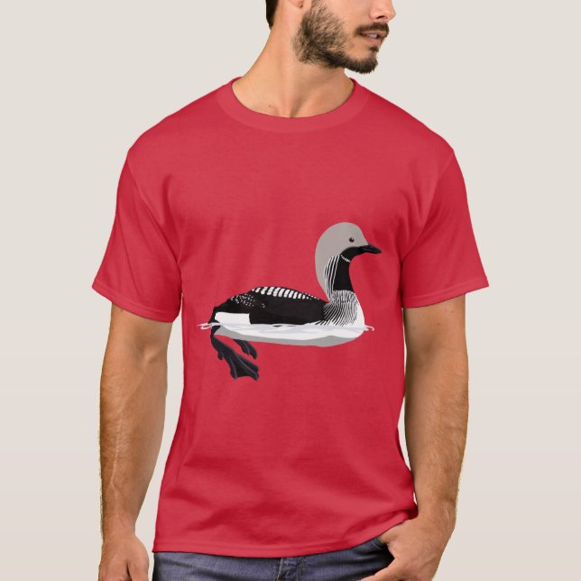 Arktisk loon Blackthrover T Shirt (Framsida)