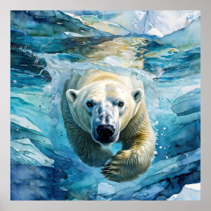 Arktisk Mirage: Swimming Monarch Poster