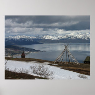 Arktisk Nomades Tipiaffisch Poster