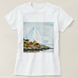 Arktisk-nordiskt landskap t shirt