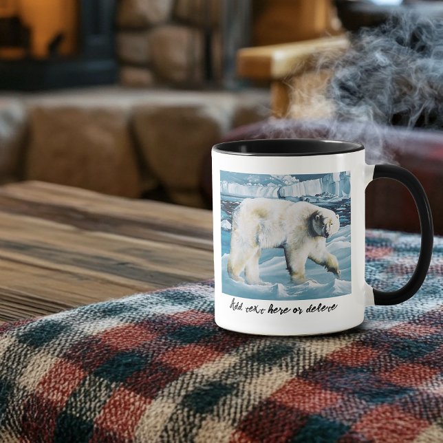 Arktisk Polar Bear Blue Mugg (Skapare uppladdad)