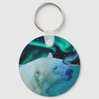 Arktisk Polar Bear Wildlife Gift Nyckelring