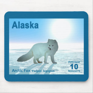 Arktisk räv - Alaska Postage Musmatta