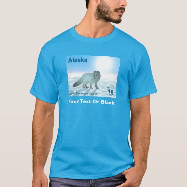 Arktisk räv - Alaska Postage T-shirt (Framsida)