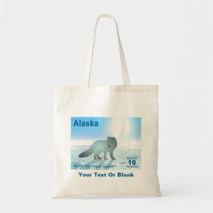 Arktisk räv - Alaska Postage Tygkasse