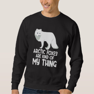 Arktisk Räv Arktiska Djur Söt Arktisk Räv Pyjamas  Lång Ärmad Tröja