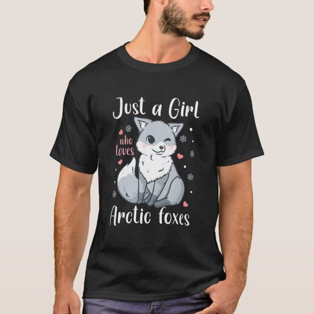 Arktisk Räv Bara En Som älskar Arktiska Rävar T Shirt (Framsida)