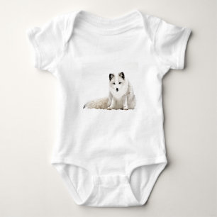 Arktisk räv i snön t shirt